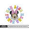 Minnie Mouse head embroidery design
