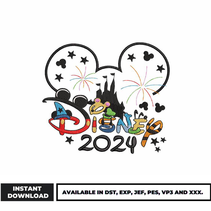 Disney 2024 embroidery design