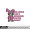 Deranged Easter Bunny Bluey embroidery design