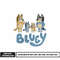 Bluey family embroidery design