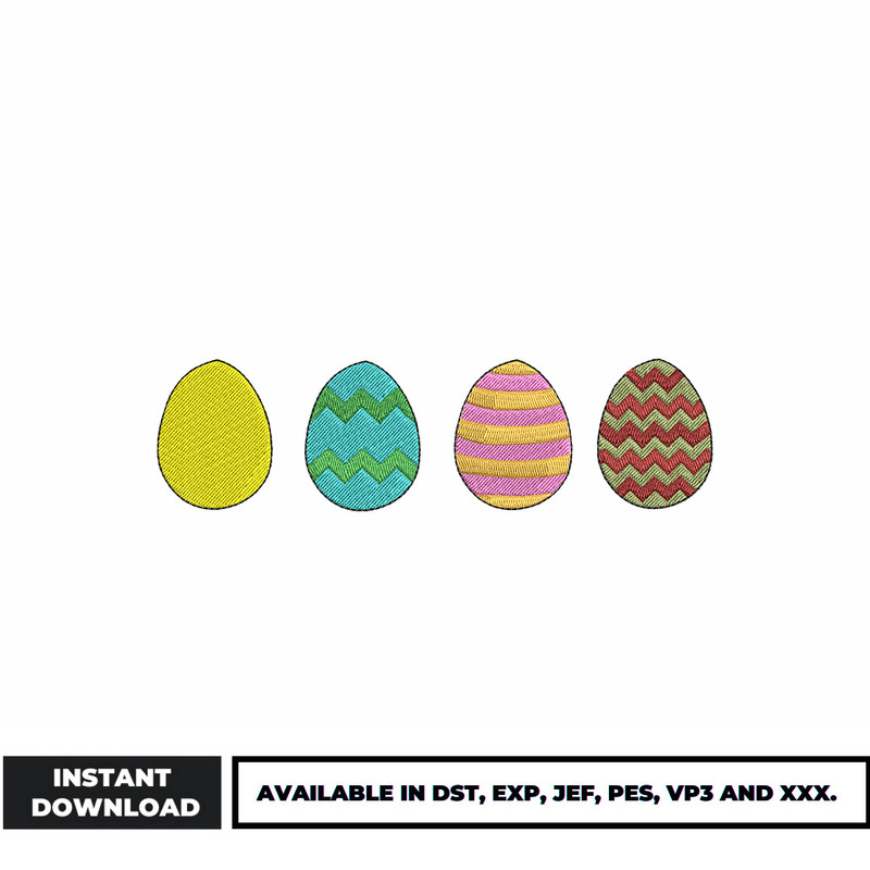 Easter embroidery design