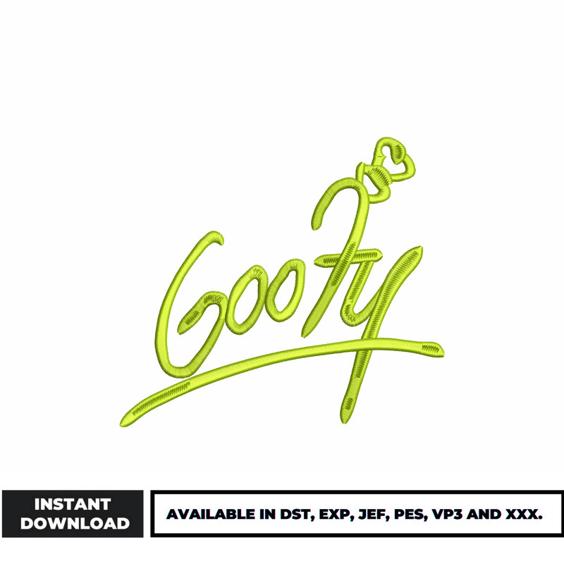 Goofy embroidery design