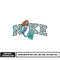 Nike Mermaid Ariel embroidery design
