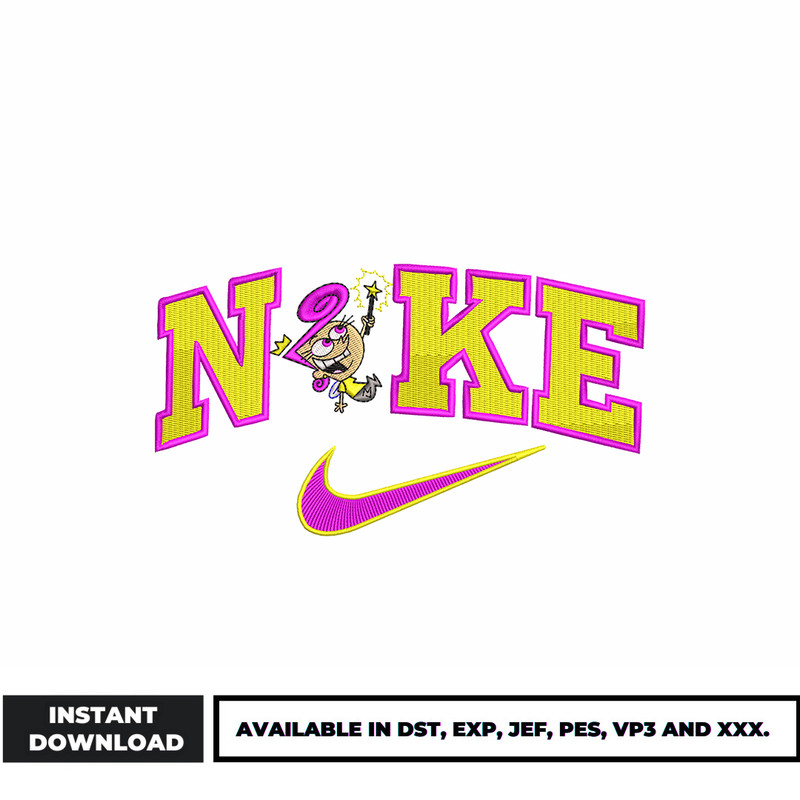 Logo Nike Wanda embroidery design