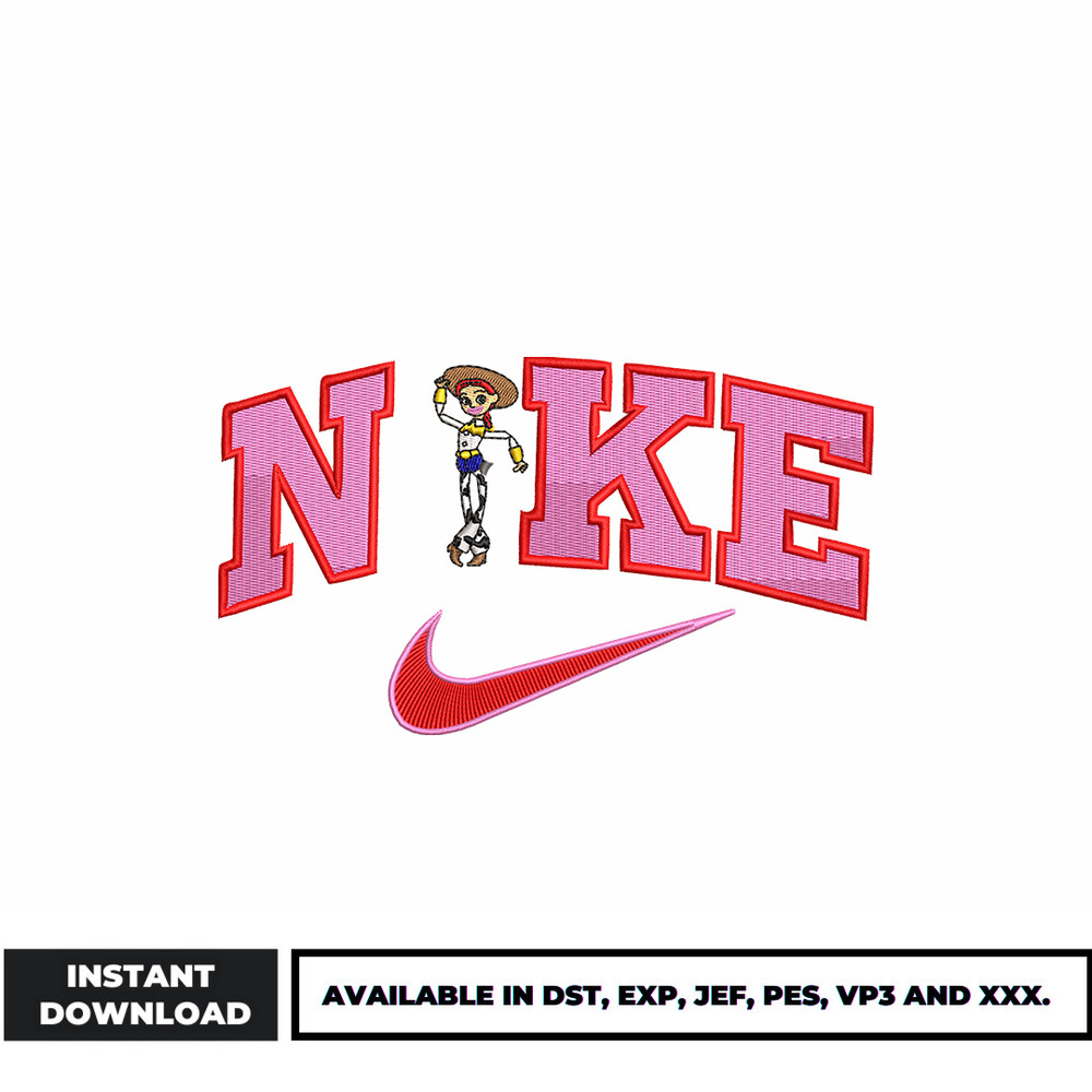 Jessie Logo Nike embroidery design