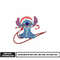 Stitch santa Logo Nike embroidery design
