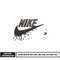 logo Nike black embroidery design