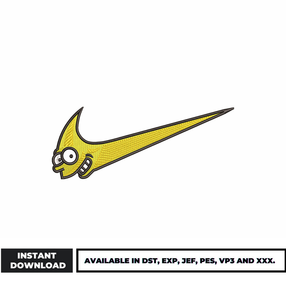 Nike Simpsons Logo embroidery design