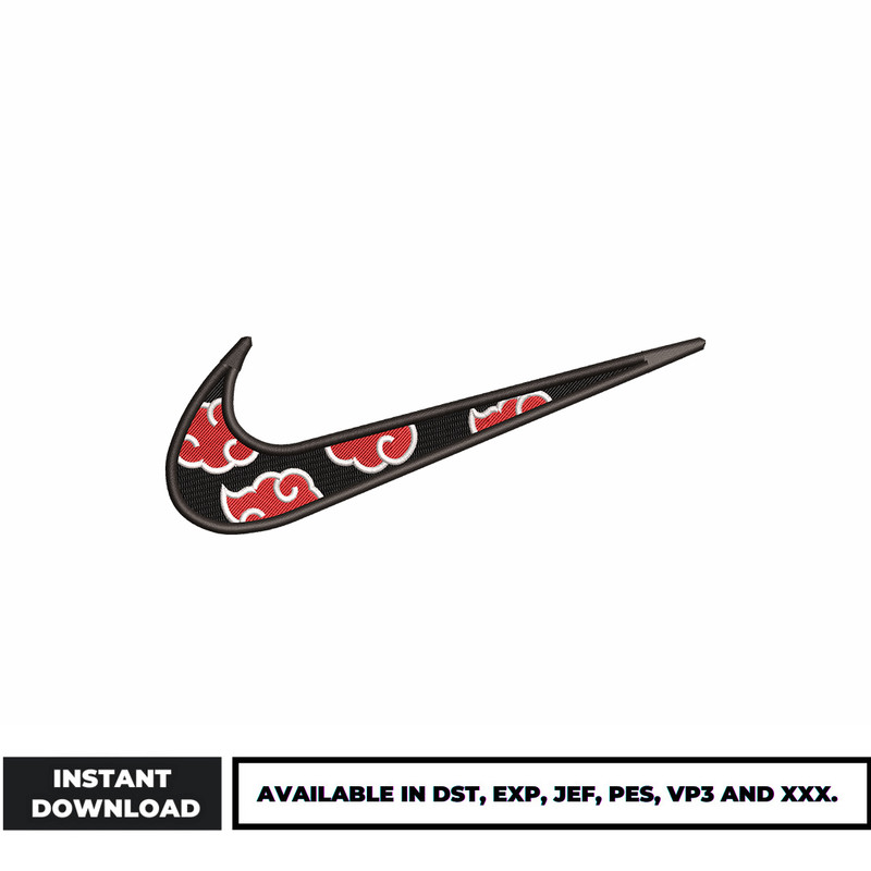 Nike Akatsuki Cloud embroidery design