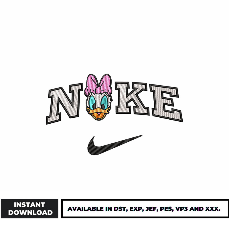 Nike Daisy duck embroidery design