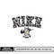 Logo nike cow dog embroidery design