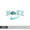 Logo Nike Sally car embroidery design