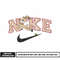 Nike reindeer embroidery design