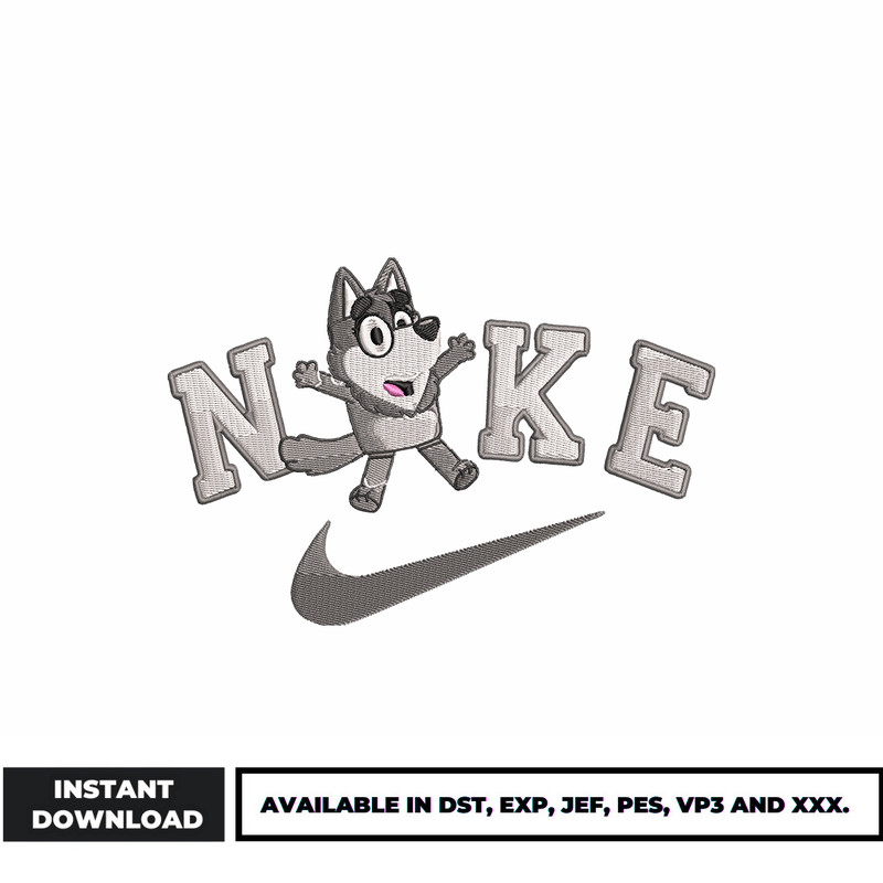 Trixie Heeler Logo nike embroidery design