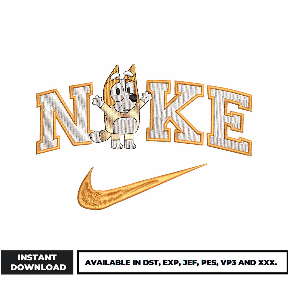 Nike bingo embroidery design