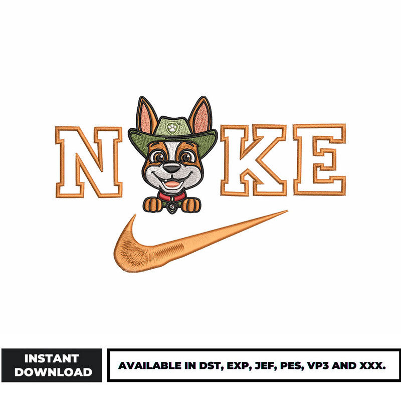 Nike Tracker embroidery design