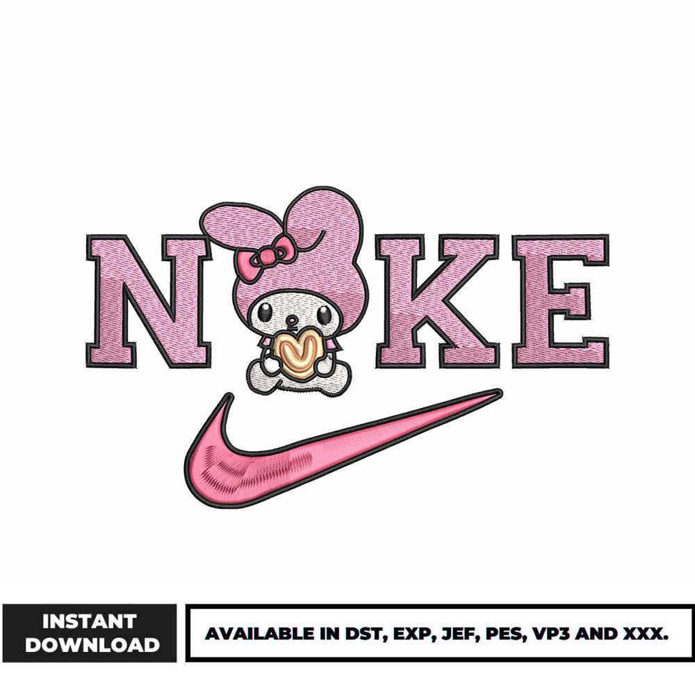 Nike Melody embroidery design