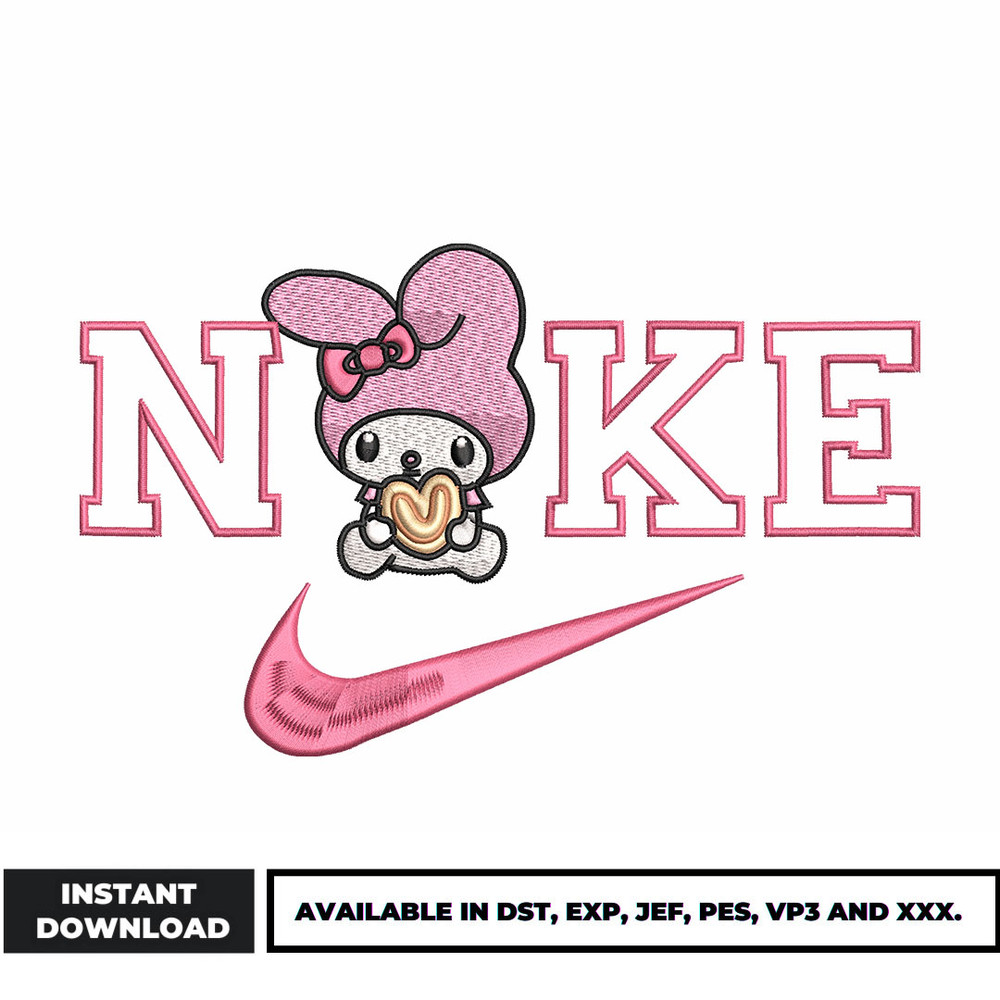 Nike x Melody embroidery design