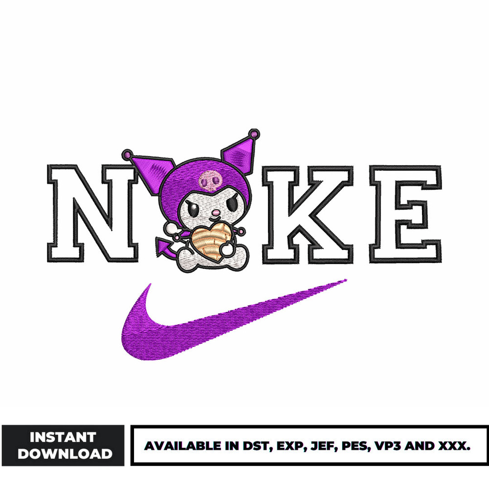 Swoosh x Melody love embroidery design