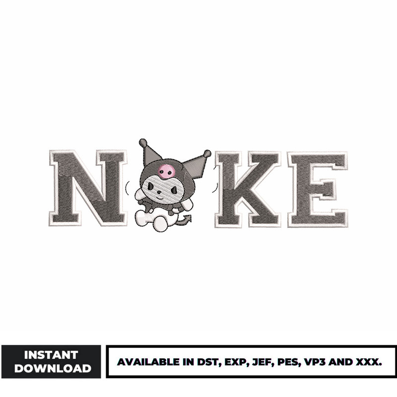 Nike x Kuromi embroidery design