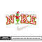 Swoosh Grinch embroidery design