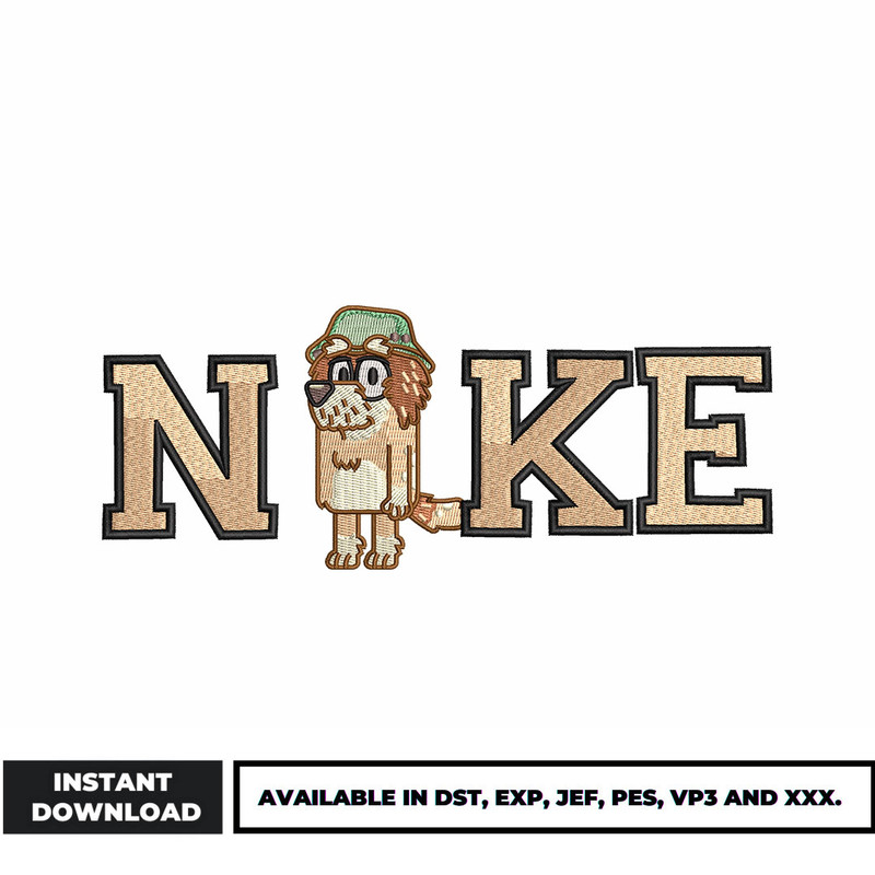Nike Rich J. Bluey embroidery design