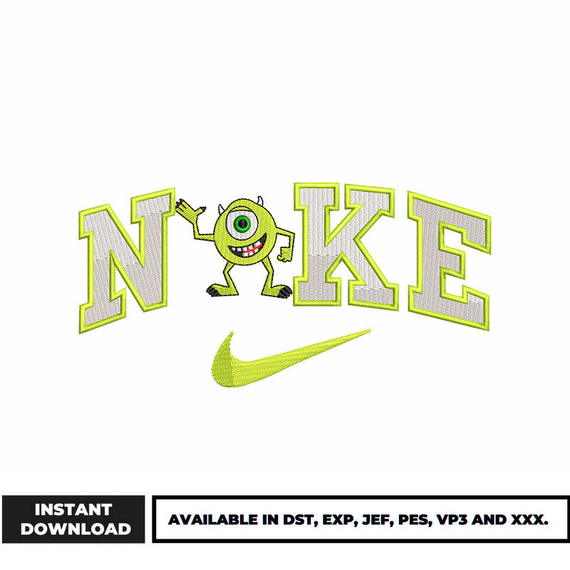 Nike x Mike embroidery design
