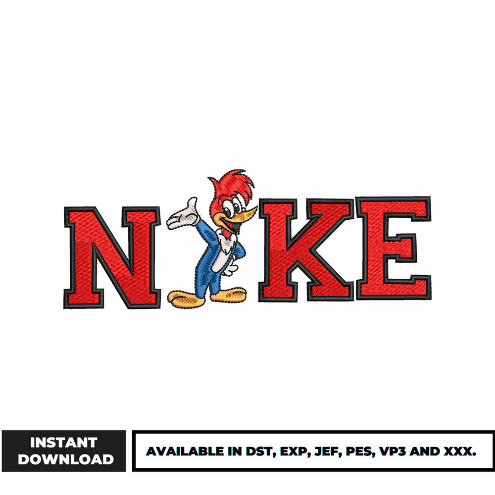 Nike Woody embroidery design