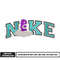 Nike purple bear embroidery design