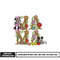Mickey minnie mama embroidery design