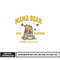 Mama bear est custom embroidery design