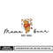 Pooh Mama bear est 2024 embroidery design