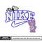 Nike bear snoopy embroidery design