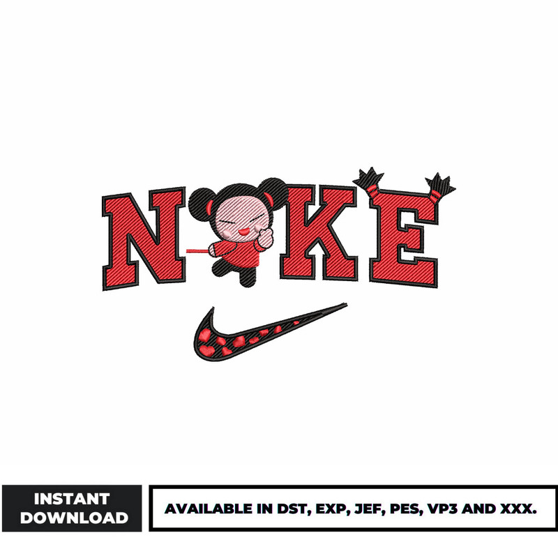 Nike Pucca embroidery design