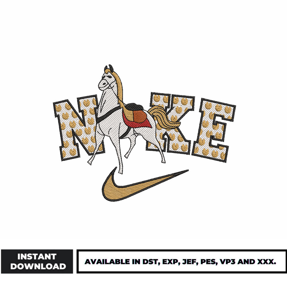 Nike Horse embroidery design