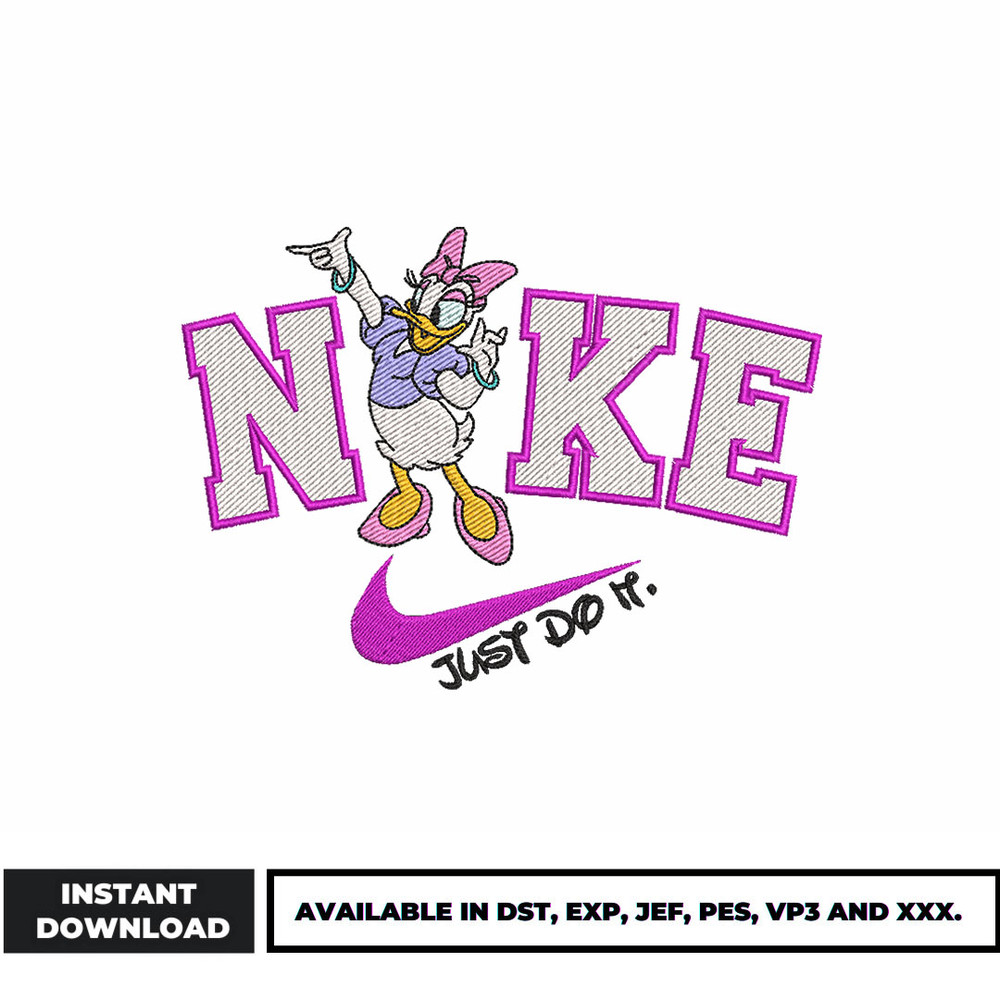 Nike Daisy Duck embroidery design