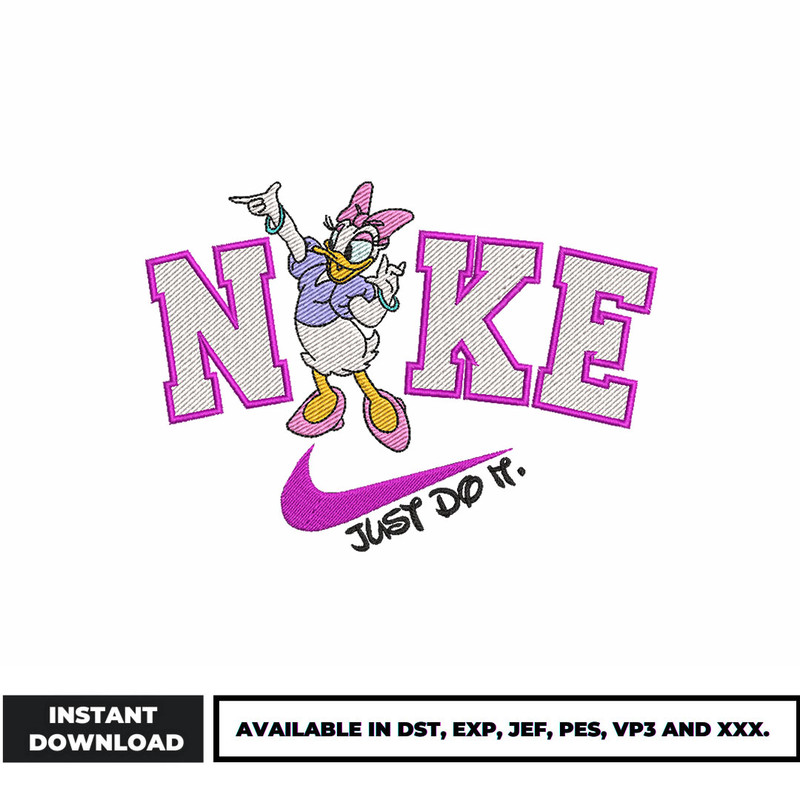 Nike Daisy Duck embroidery design