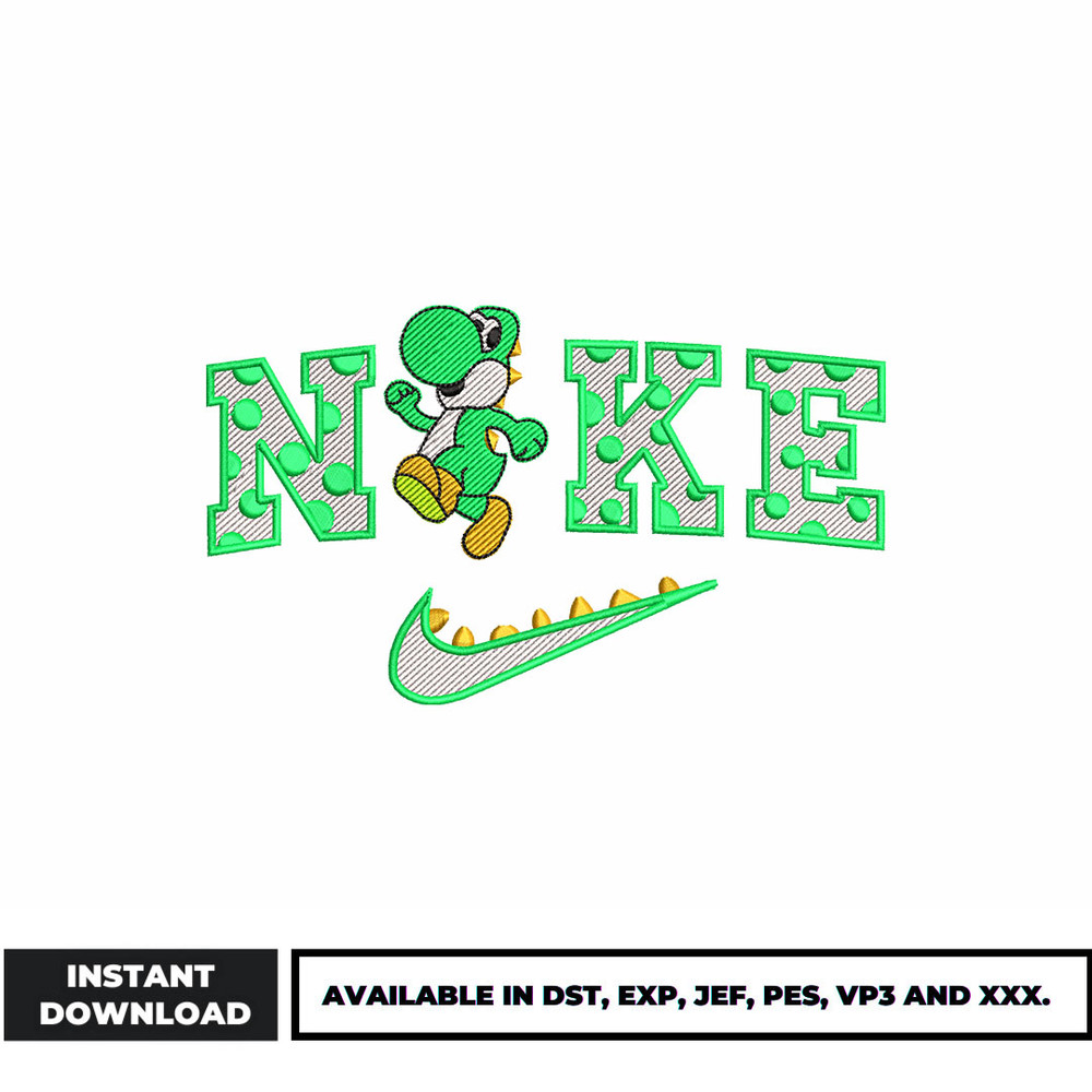 Nike Yoshi embroidery design