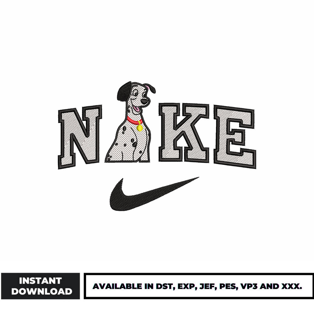 Nike Pongo embroidery design