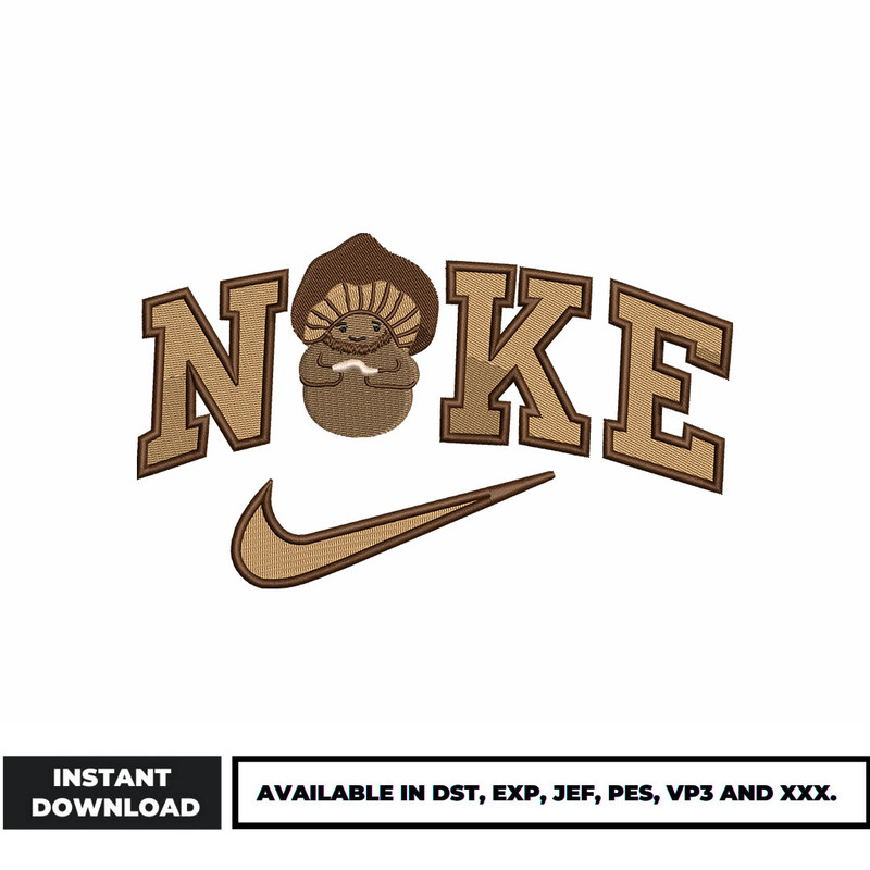 Nike Mushroom embroidery design