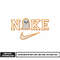 Nike cute Ghost embroidery design