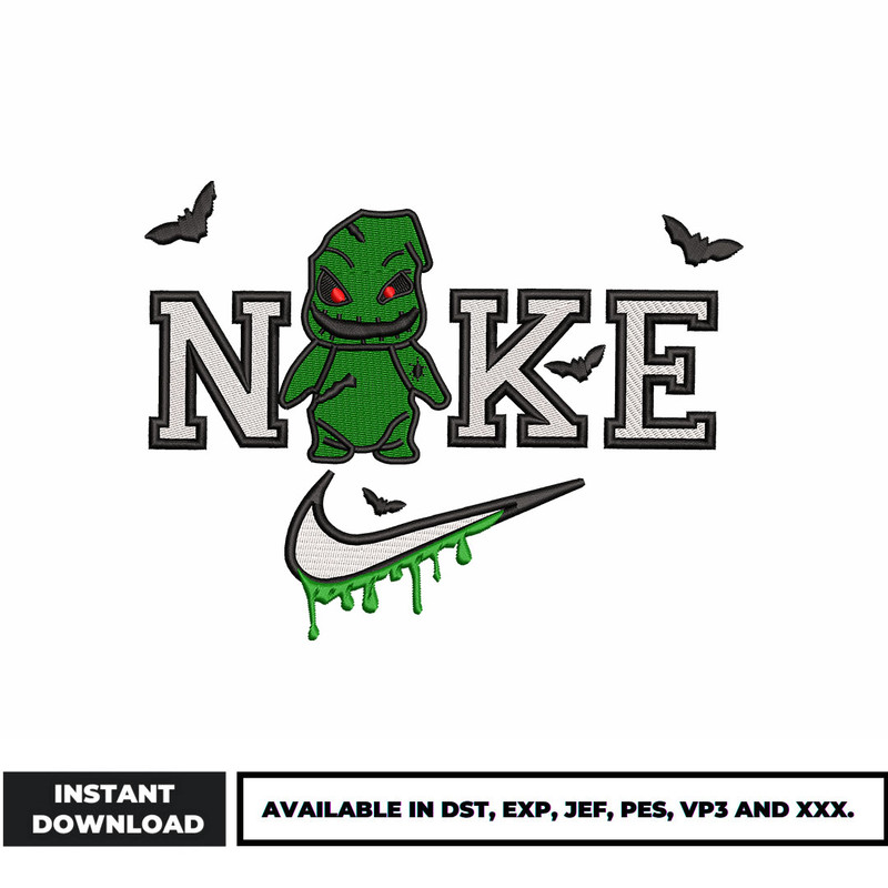 Nike oogie boogie embroidery design