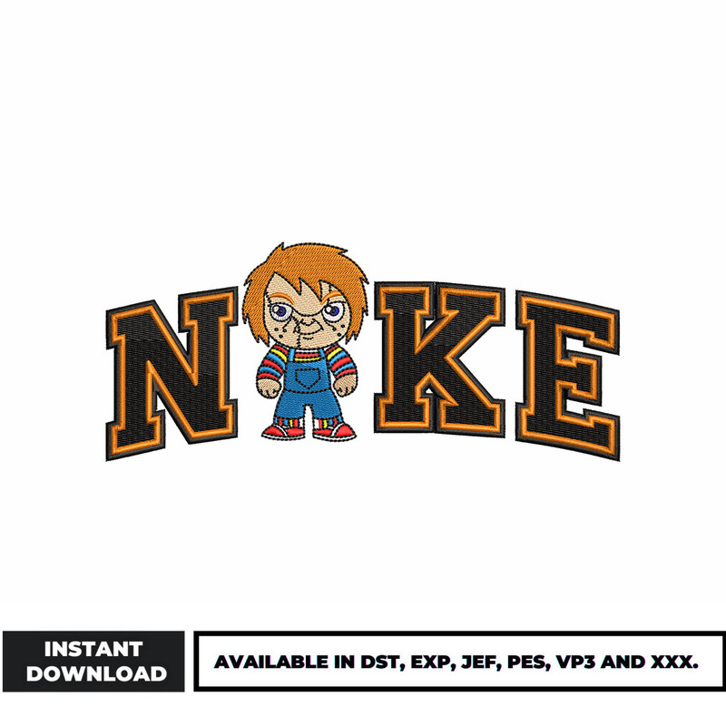 Nike Chucky embroidery design