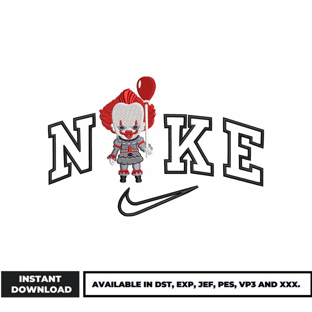 Nike pennywise embroidery design