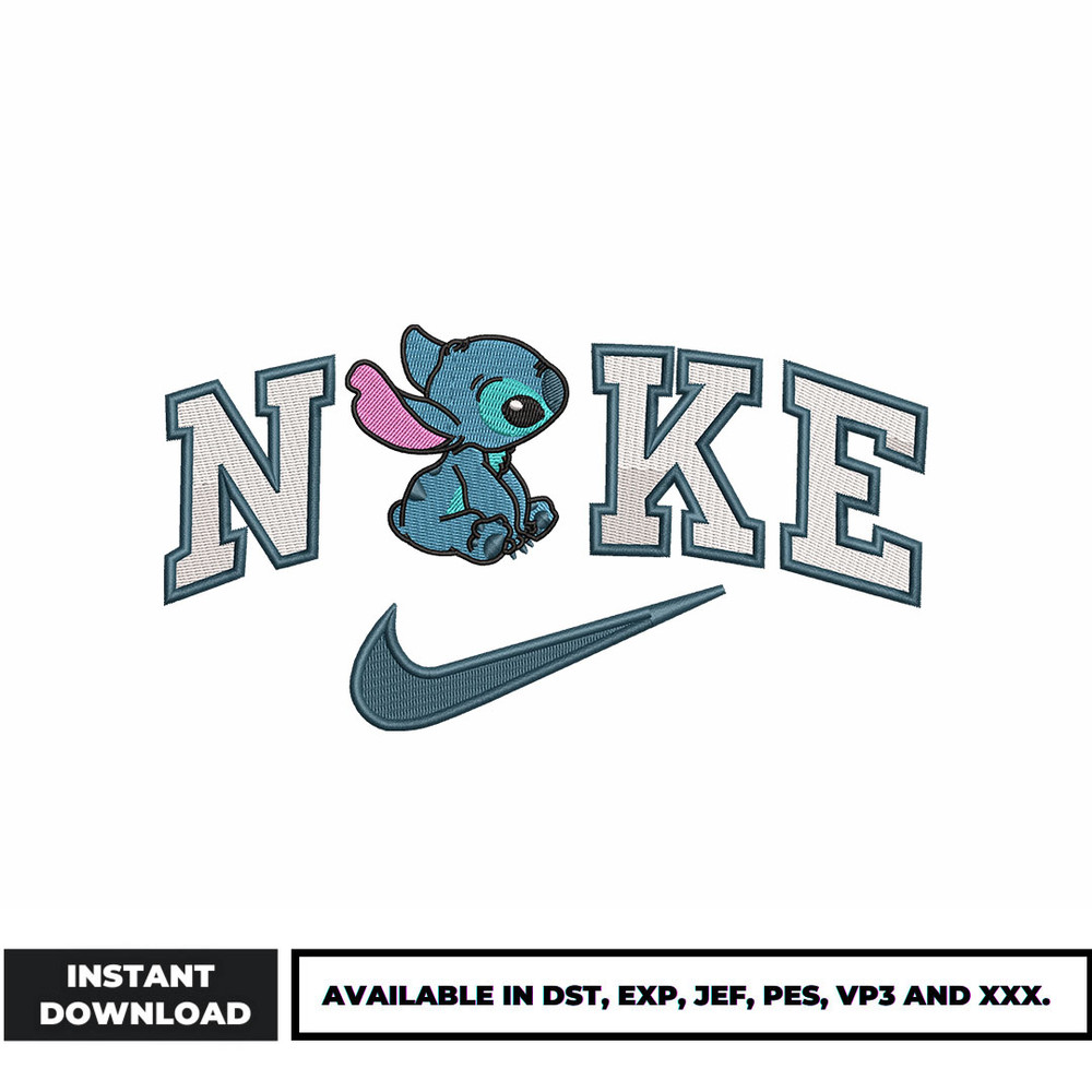 Nike stitch embroidery design