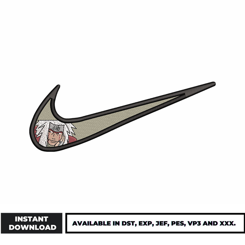 Nike jiraiya embroidery design