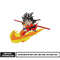 Nike goku kid embroidery design