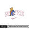 Swoosh Pooh friends embroidery design
