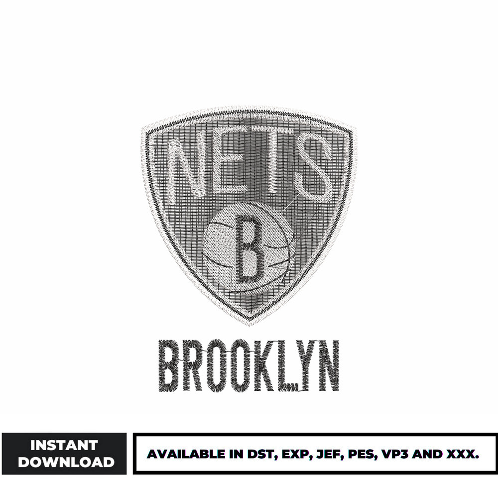 Brooklyn Nets embroidery design