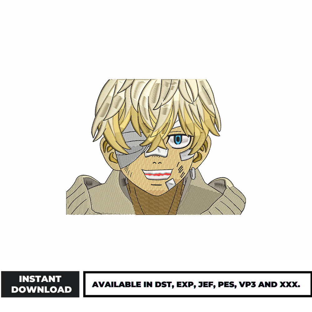 Chifuyu anime embroidery design